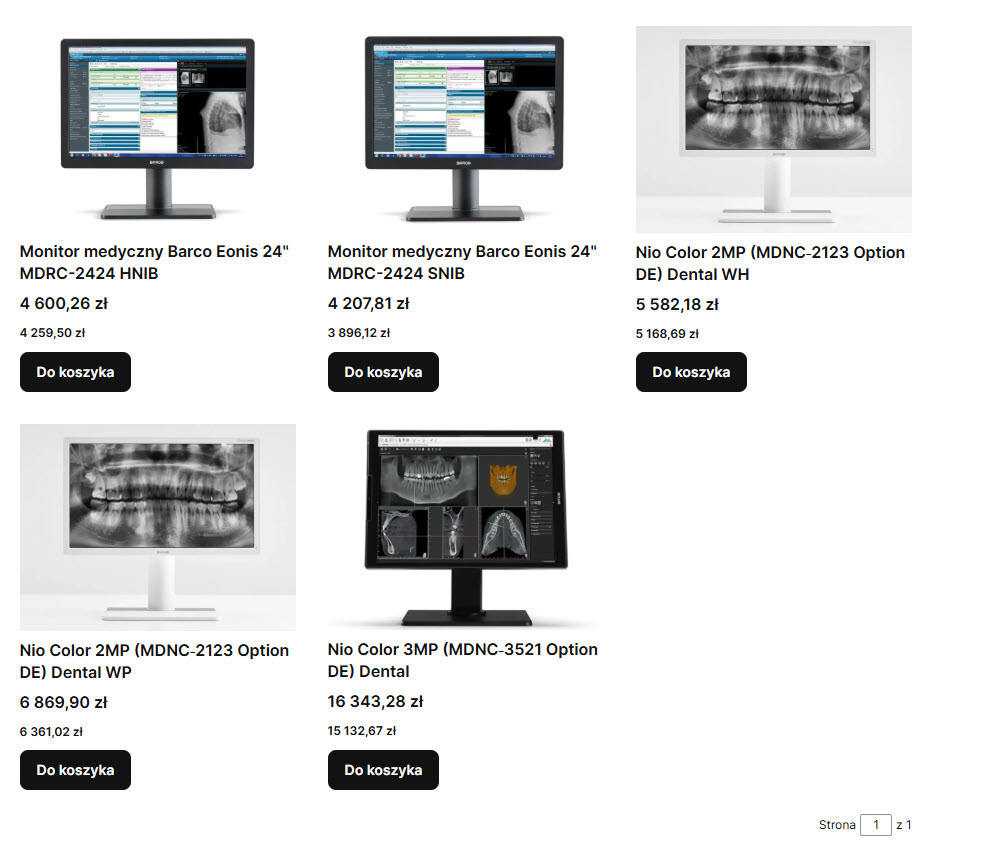 Monitory stomatologiczne a jakość prezentacji zdjęć RTG zębów