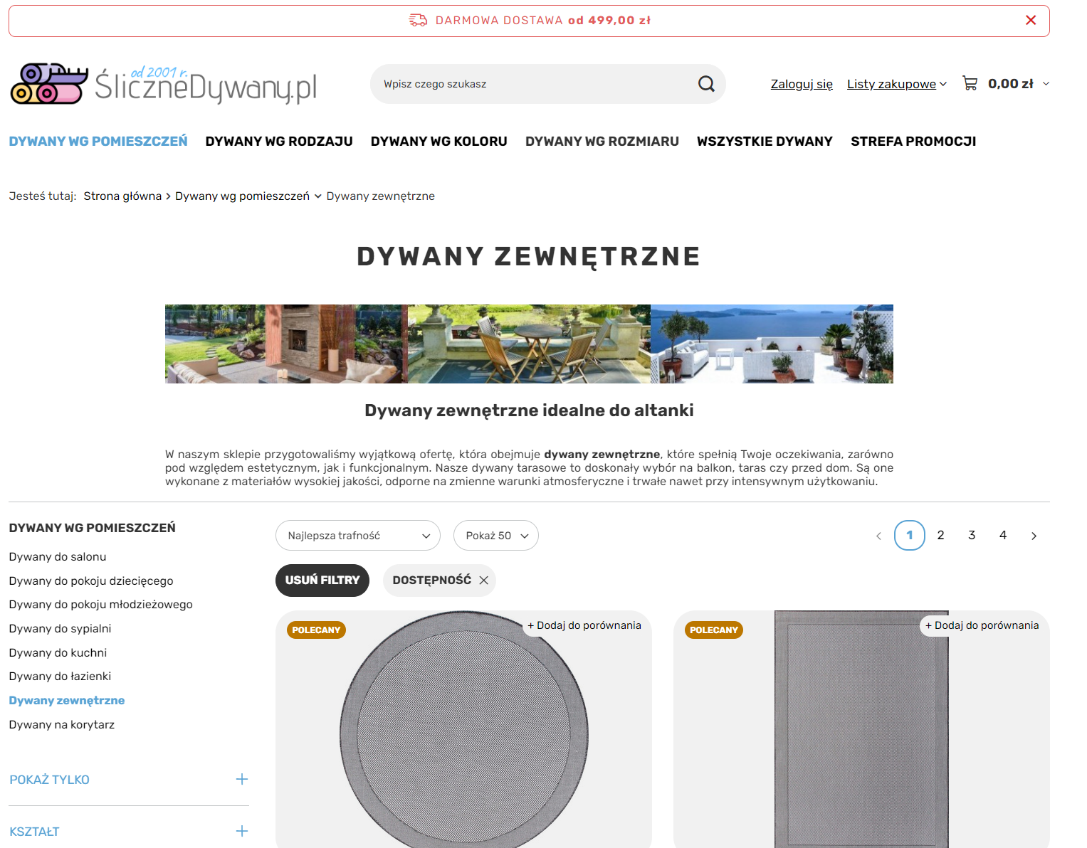 Z jakich materiałów wykonuje się dywany zewnętrzne?