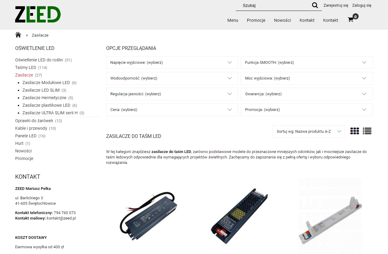 Jak dobrać zasilacz do taśmy LED, aby uniknąć spadków napięcia i migotania światła?