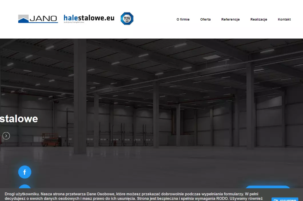 Budowa hal i konstrukcji stalowych - JANO